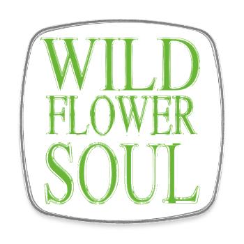 Wildflower Soul – Naturliebhaber Spirit - Magnet carré - blanc - Devant