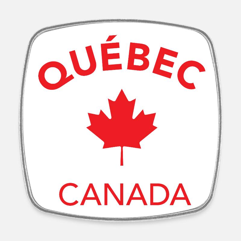 QUÉBEC CANADA - Magnet carré - blanc