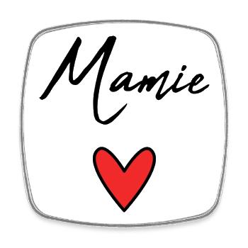 GRANNY. MOM. GRANDMA. MOTHER'S DAY - Square fridge magnet - white - Front