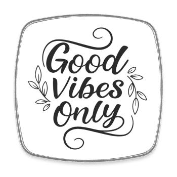 Good vibrations... - Square fridge magnet - white - Front