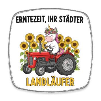 Harvest Time Landläufer - Magnet carré - blanc - Devant