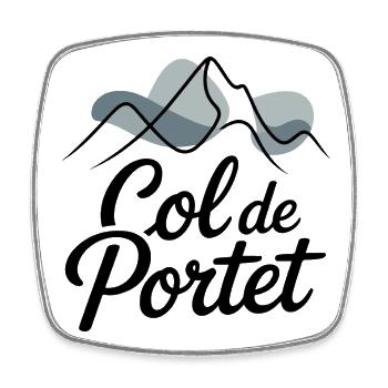 Col de Portet Cyclisme - Magnet carré - blanc - Devant