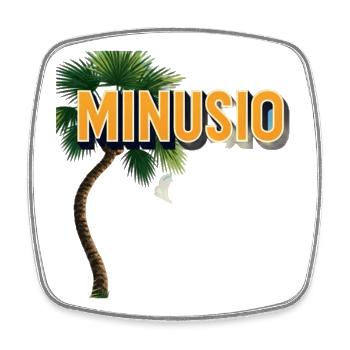 Minusio Teasin - Square fridge magnet - white - Front