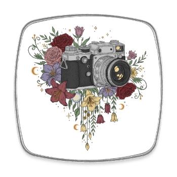 A great camera - Square fridge magnet - white - Front