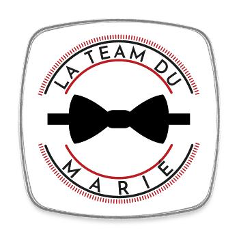DESIGN STAG DO THE GROOM'S TEAM - Square fridge magnet - white - Front