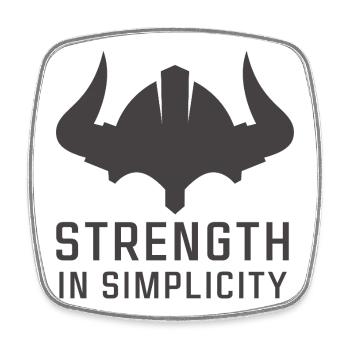 Shield of Power Emblem Design - Square fridge magnet - white - Front
