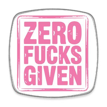Feminist Statement Bold Design - Square fridge magnet - white - Front