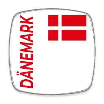 Odense - Square fridge magnet - white - Front