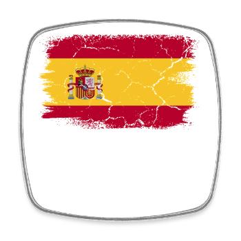 Madrid - Viereckiger Kühlschrankmagnet - Weiß - Vorne