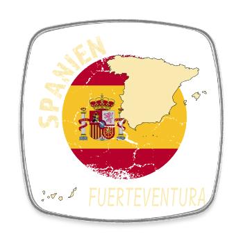 Fuerteventura - Square fridge magnet - white - Front