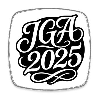 Jga 2025 Bachelor Party - Square fridge magnet - white - Front