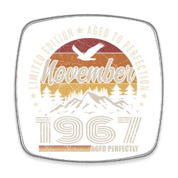 Légendes Novembre 1967 Millésime Novembre 1967 Rét - Magnet carré - blanc - Devant