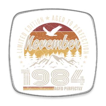 Légendes Novembre 1984 Millésime Novembre 1984  - Magnet carré - blanc - Devant