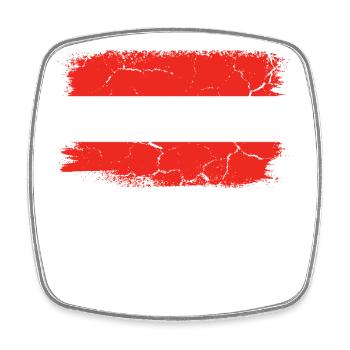 Graz - Square fridge magnet - white - Front