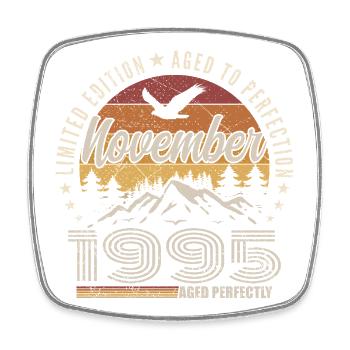 Legends November 1995 Vintage November 1995 - Square fridge magnet - white - Front
