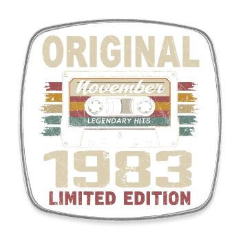 November 1983 Gift November 1983 - Square fridge magnet - white - Front