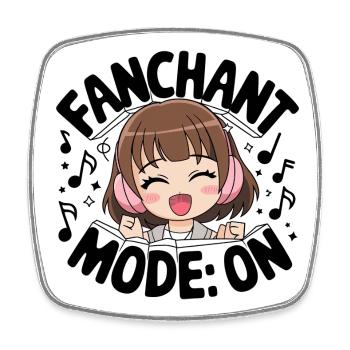 K-Pop Fanchant Korea Musik - Viereckiger Kühlschrankmagnet - Weiß - Vorne