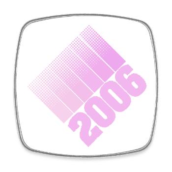 Parents 2006 - Square fridge magnet - white - Front