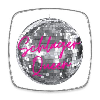 Schlager Queen - Square fridge magnet - white - Front