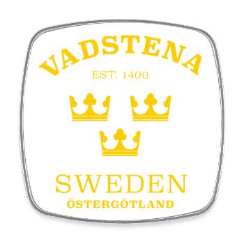 Vadstena, Sweden, Sweden - Square fridge magnet - white - Front