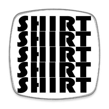 CHEMISE BAUHAUS - Magnet carré - blanc - Devant