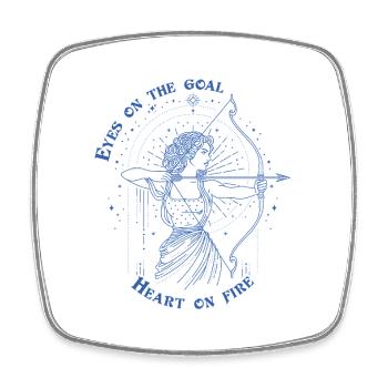 Sagittaire Zodiac Archer Signe Astrologique Cadeau - Magnet carré - blanc - Devant