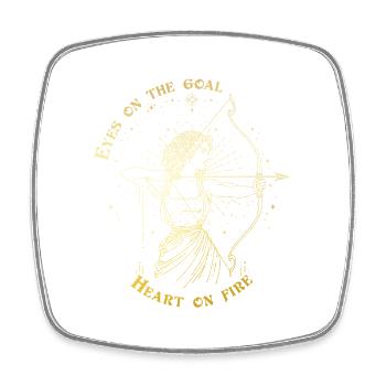 Sagittaire Zodiac Archer Signe Astrologique Cadeau - Magnet carré - blanc - Devant