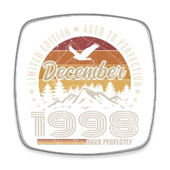 Décembre 1998 Édition Originale Cadeau décembre  - Magnet carré - blanc - Devant