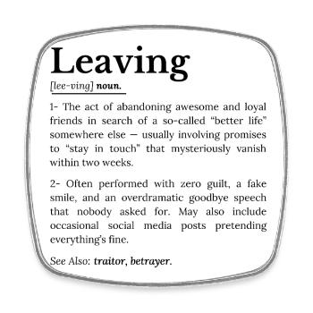 Coworker Leaving: Office Farewell Humor - Square fridge magnet - white - Front