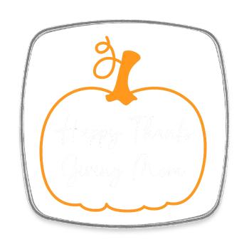 Thanksgiving Mama Mutter Oma Großmutter - Viereckiger Kühlschrankmagnet - Weiß - Vorne