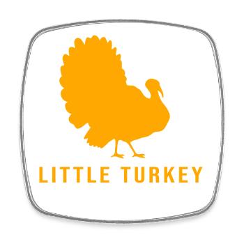 Thanksgiving Gender Reveal Werdende Mutter - Viereckiger Kühlschrankmagnet - Weiß - Vorne