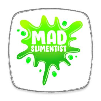 Schleimig Schleim Slime - Viereckiger Kühlschrankmagnet - Weiß - Vorne