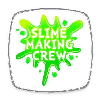 Schleimig Schleim Slime - Viereckiger Kühlschrankmagnet - Weiß - Vorne