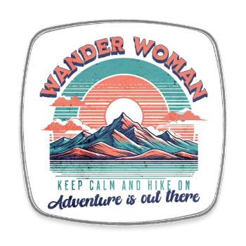 Wander_Woman - Square fridge magnet - white - Front