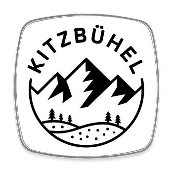 Kitzbühel - Création de souvenirs - Magnet carré - blanc - Devant