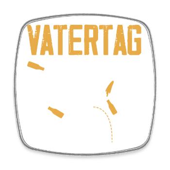 Lustiges Vatertag Geschenk Papa Bier - Viereckiger Kühlschrankmagnet - Weiß - Vorne