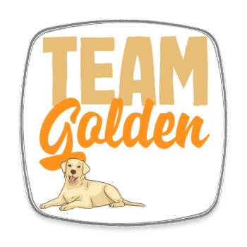Golden Retriever Owner Owner Gift - Square fridge magnet - white - Front