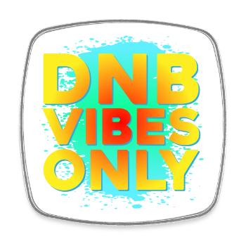 Drum n Bass Shirt Sommer DNB Colorful Vibes - Viereckiger Kühlschrankmagnet - Weiß - Vorne