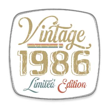 Vintage 1986 Limited Edition Birth Vintage 1986 - Square fridge magnet - white - Front