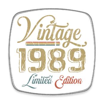 Millésime 1989 Édition limitée Naissance Année 1989 - Magnet carré - blanc - Devant