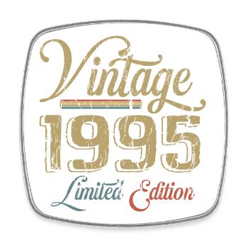 Millésime 1995 Édition limitée Naissance Année 1995 - Magnet carré - blanc - Devant