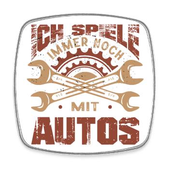 Mechanic Gift Car Mechanic Car Mechanic Sayings - Square fridge magnet - white - Front