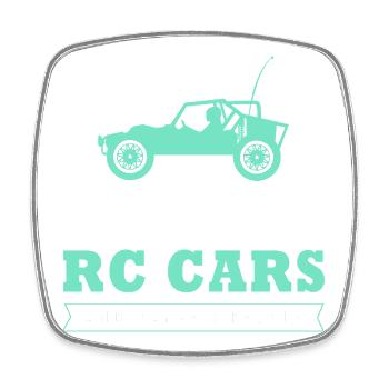 RC Car Toy Car - Square fridge magnet - white - Front