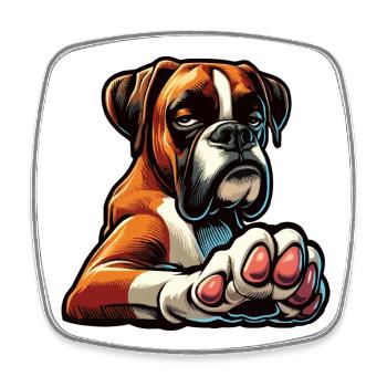 Boxer Boxer Porte-boxeurs Boxer Chien Boxer Propriétaire de boxer Fan boxer - Magnet carré - blanc - Devant