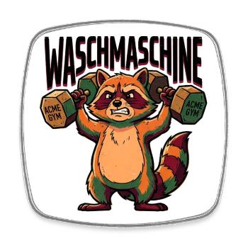 Washing machine - Square fridge magnet - white - Front