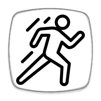 evacuation - Square fridge magnet - white - Front