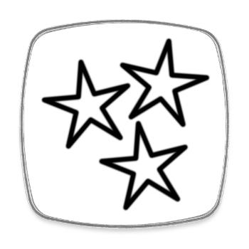 STAR. VALENTINSTAG. HERZ. ICH LIEBE DICH. ICH LIEBE - Viereckiger Kühlschrankmagnet - Weiß - Vorne