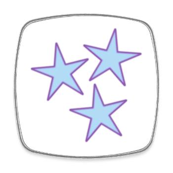 STAR. VALENTINE'S DAY. HEART. I LOVE YOU. I LOVE - Square fridge magnet - white - Front