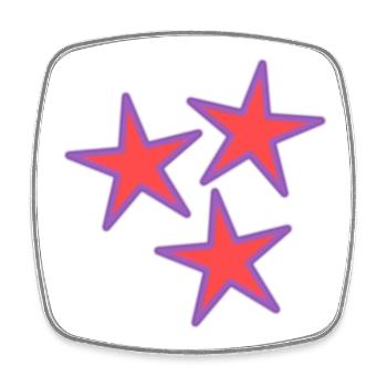 STAR. VALENTINE'S DAY. HEART. I LOVE YOU. I LOVE - Square fridge magnet - white - Front
