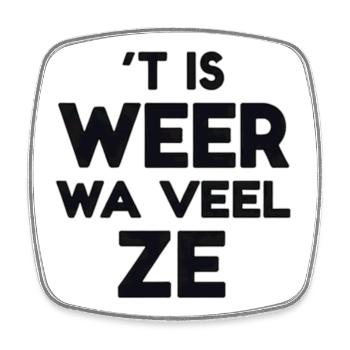 IT'S WA VEEL ZE AGAIN - Square fridge magnet - white - Front
